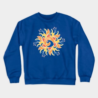 Colorful Peacock - Multicolor Peacocks Rangoli Crewneck Sweatshirt